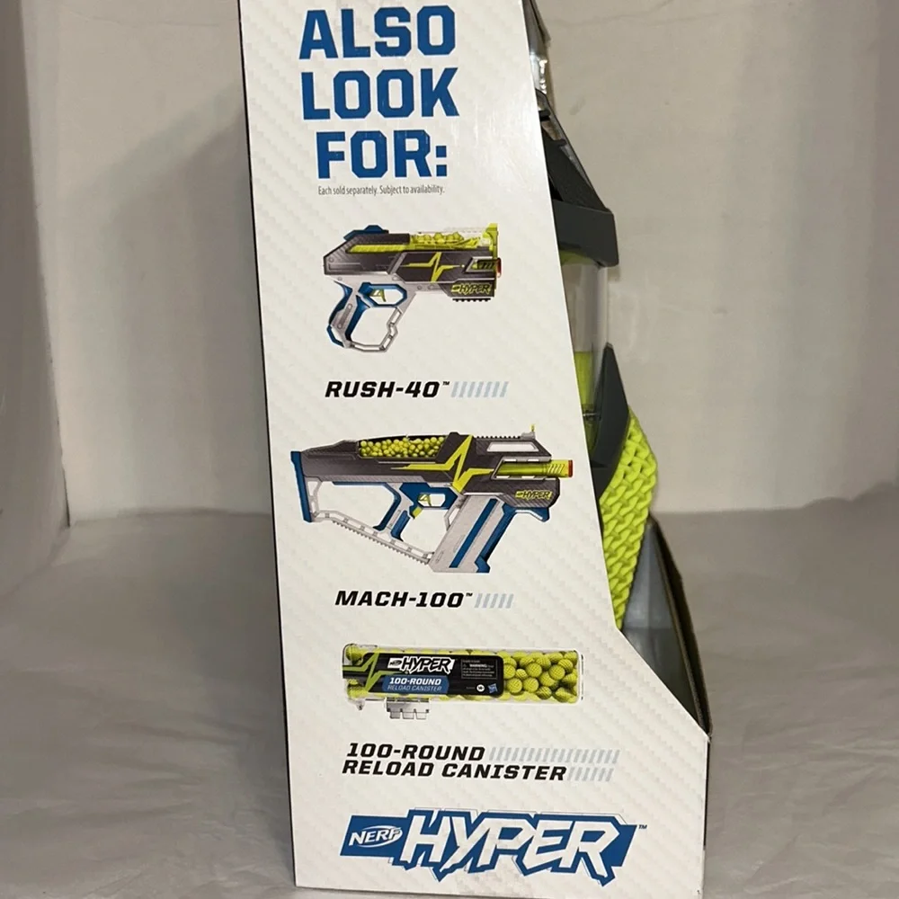 Nerf Hyper green face mask 14+ hasbro adjustable head strap breathable design